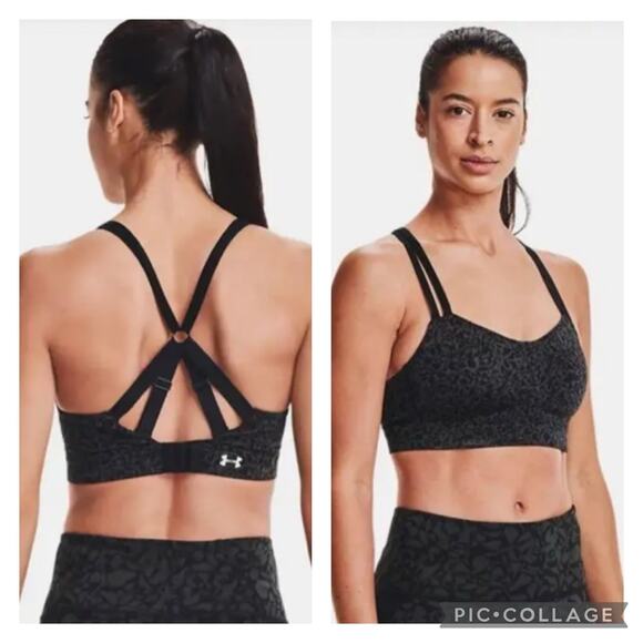 Under Armour HeatGear high impact sports bra, super supportive in black size xl - Picture 1 of 12